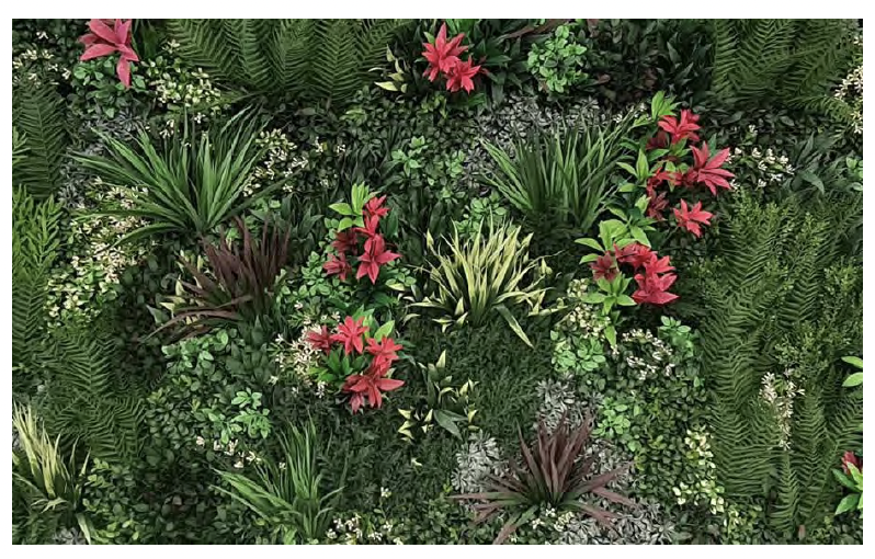 Zero maintenance green wall