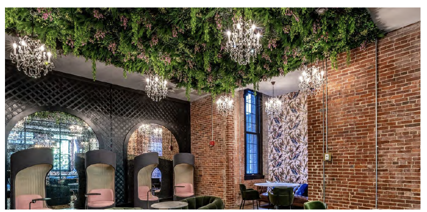 Fire rated green wall installation